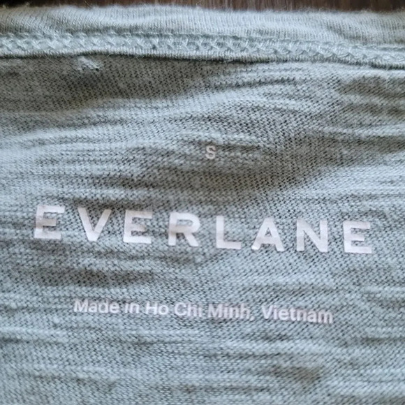 Everlane Men's T-Shirt S Multicolor 100% Cotton Striped Short Sleeves Round Neck - Picture 4 of 5